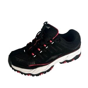 Avia Memory Foam Athletic Comfortable Women’s Sneakers in Black and Pink in 8.5